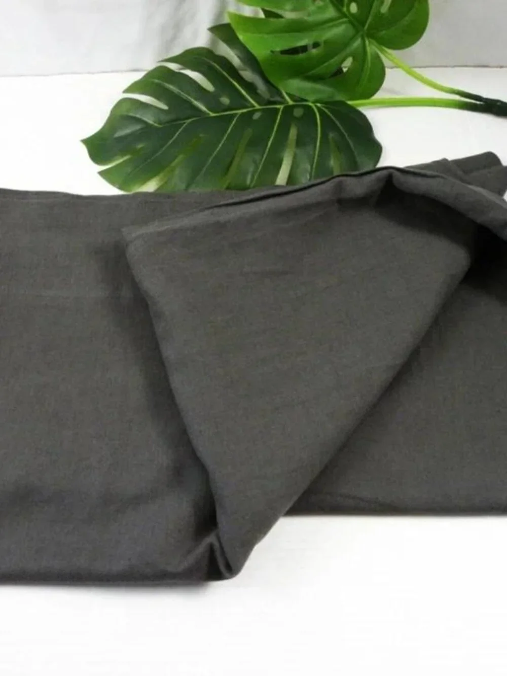New RH Restoration Hardware Cotton Linen 1 Panel In Noir 50”x 108”